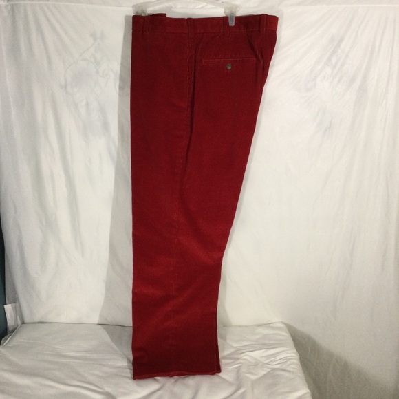 Brooks Brothers Flat Front Red Corduroy Pants 38 - Picture 5 of 14